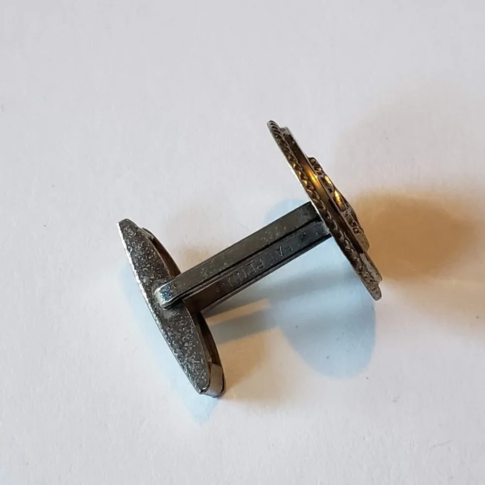 United States Navy Vintage Silver Collectible Cufflink